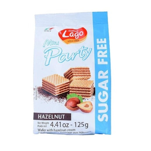 Lago Mini Party Wafers Sugar Free - Hazelnut Cream