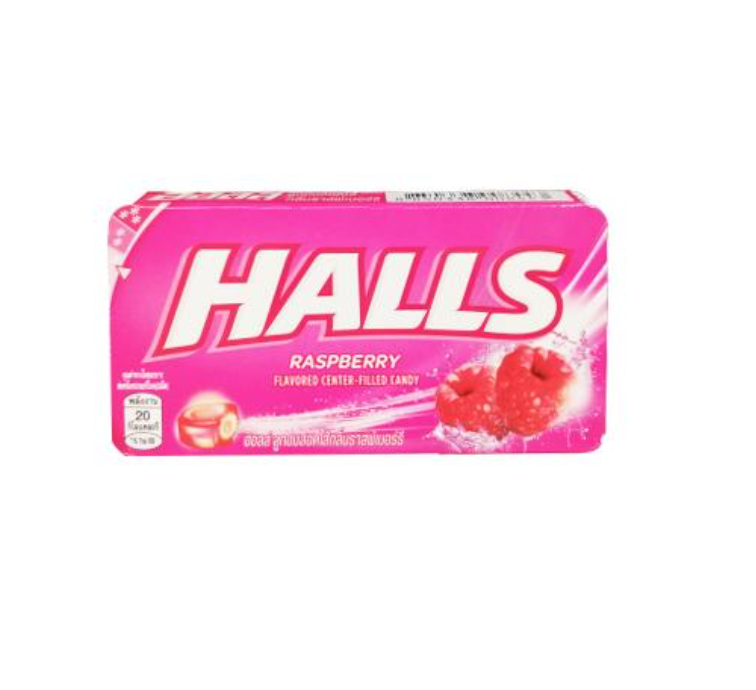 Halls Icy Strawberry Center Filled Flavoured Candy