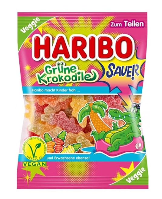 Haribo Grune Krokodile - 175g