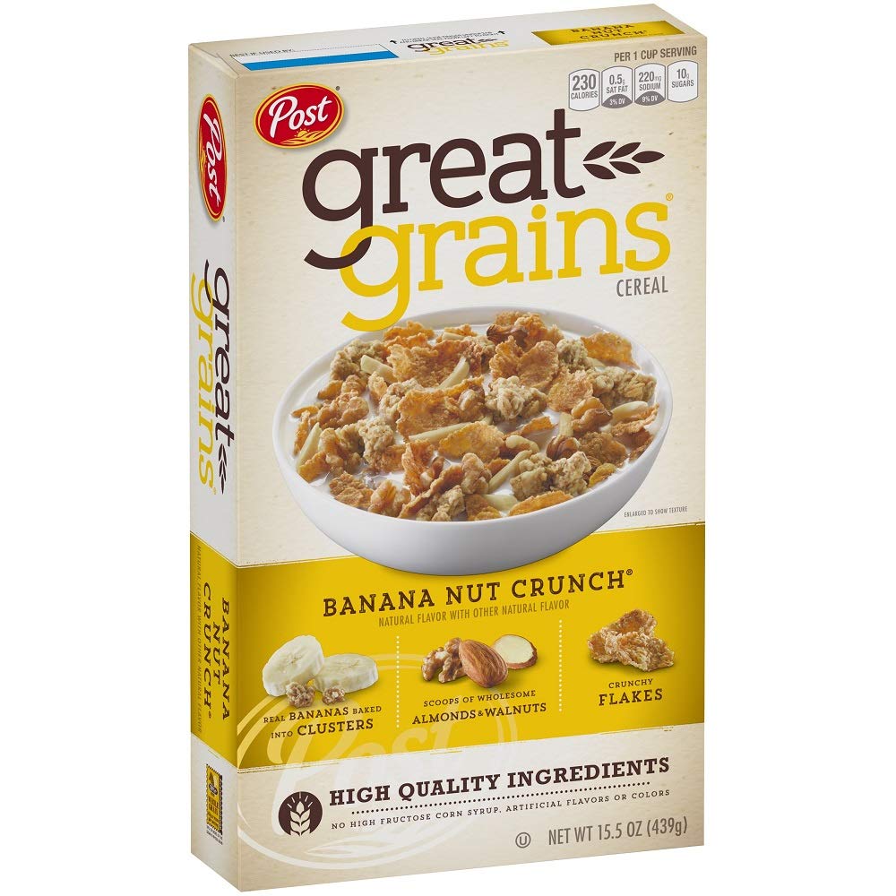 Post- Great Grains Banana Nut Crunch Cereal