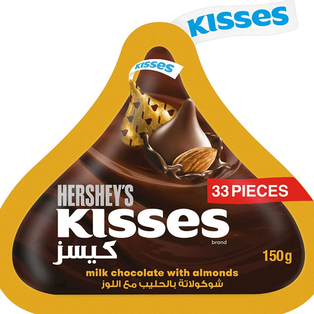 Hershey's Kisses- Milk Chocolate With Almonds (150g)