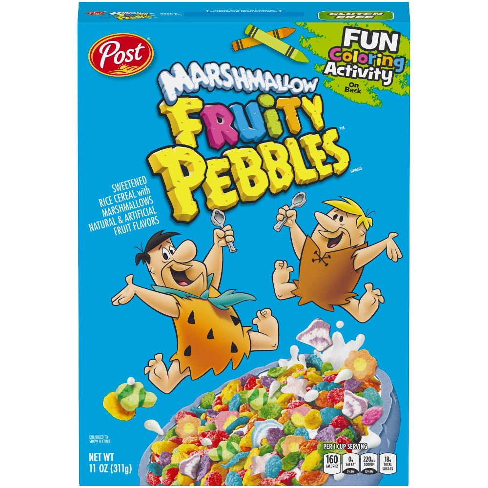 Post- Fruity Pebbbles Cereal With Marshmellows
