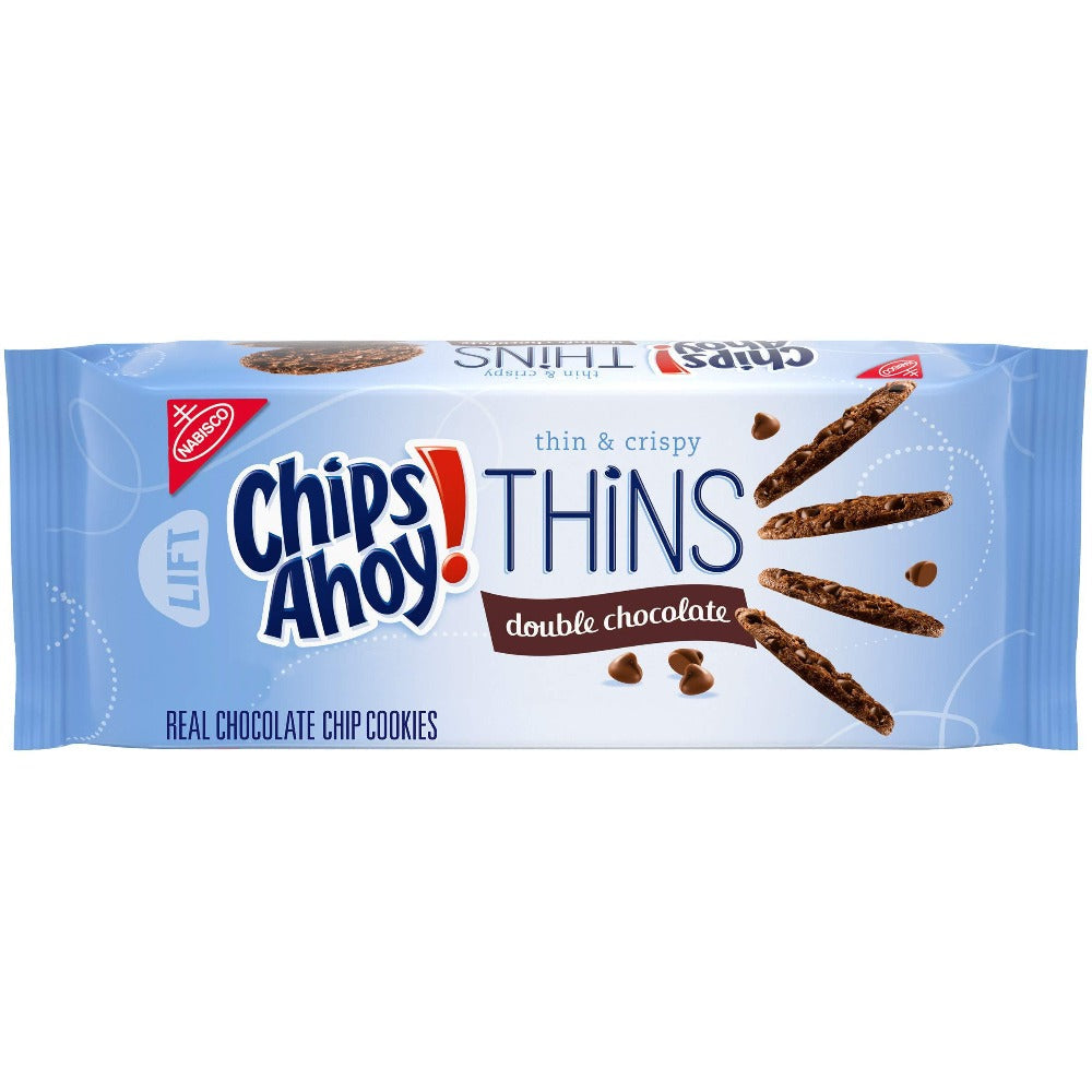 Chips Ahoy Thins Double Chocolate Large Pack( 198g)