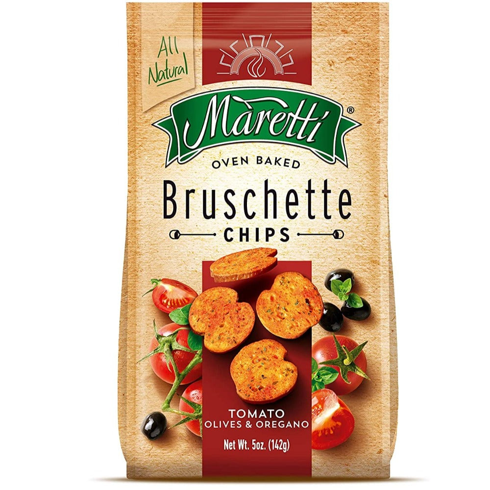 Maretti Bruschette Chips -Tomato, Olives & Oregano