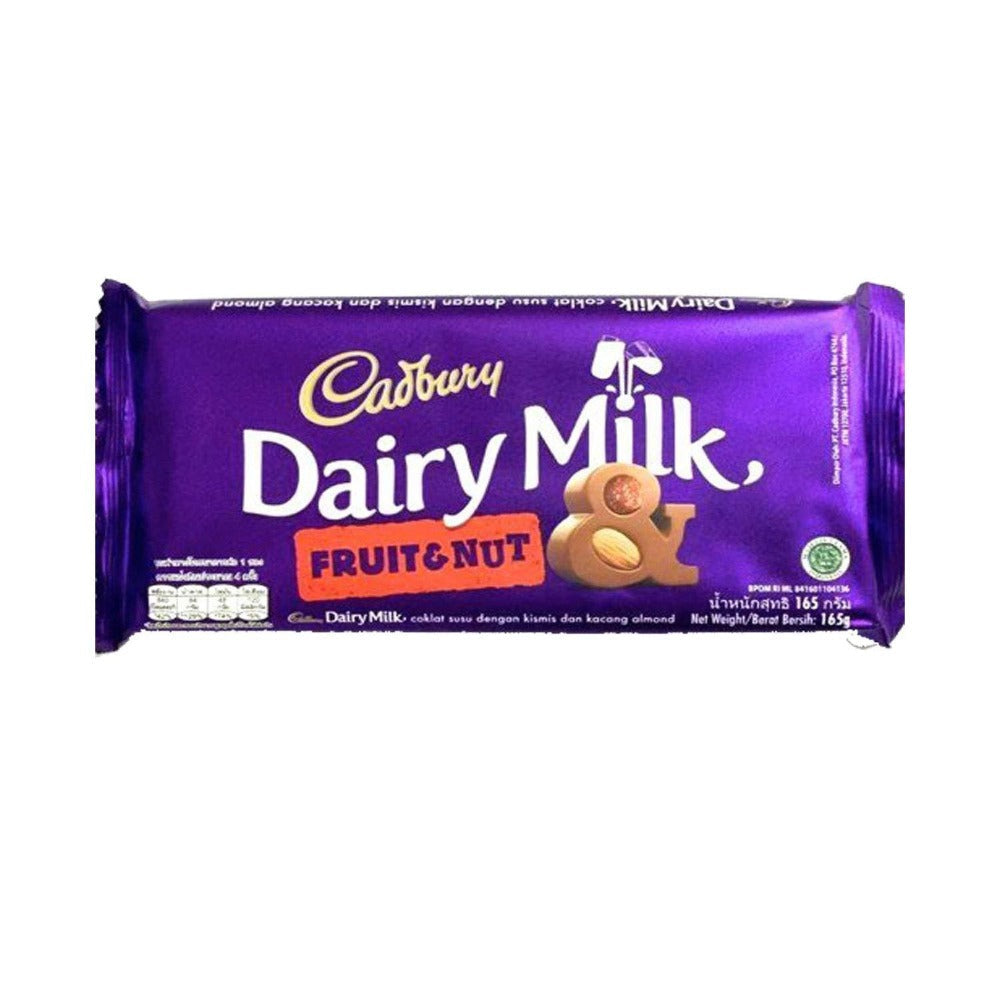 Cadbury Dairy Milk Fruit and Nut Chocolate Bar 165g