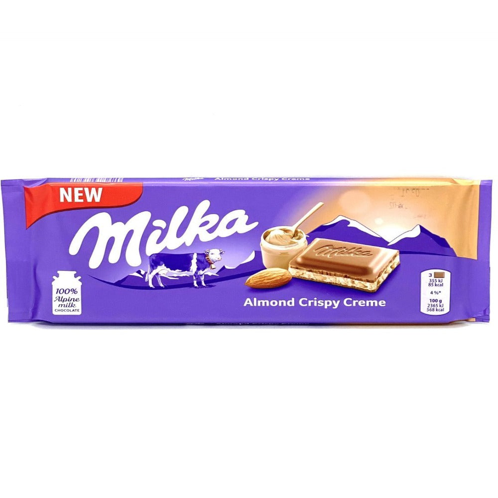 Milka Almond Crispy Creme Chocolate Bar