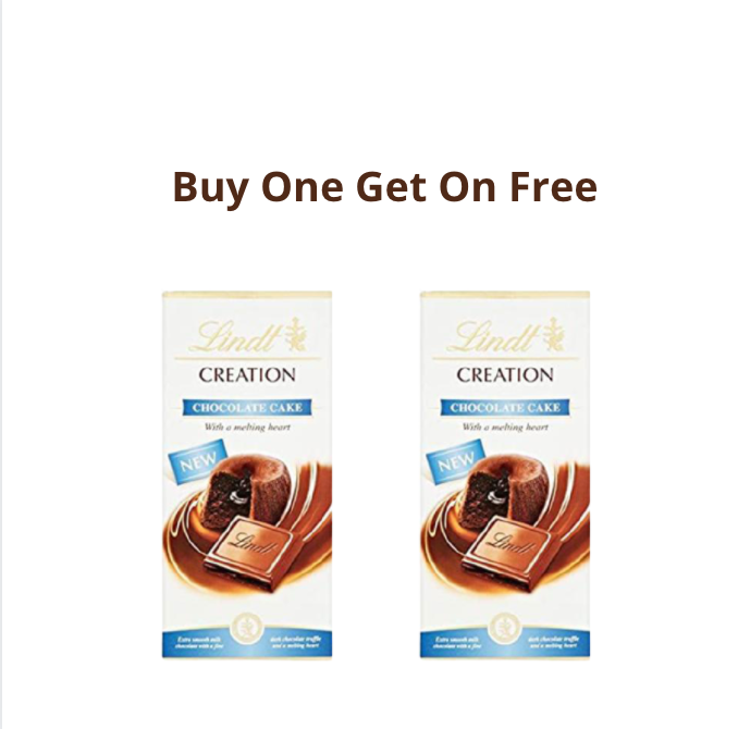 Lindt Creation Chocolate - Chocolate Cake Buy One Get One Free