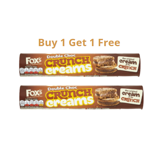 Fox's Double Choc Crunch Creams Biscuits BOGO
