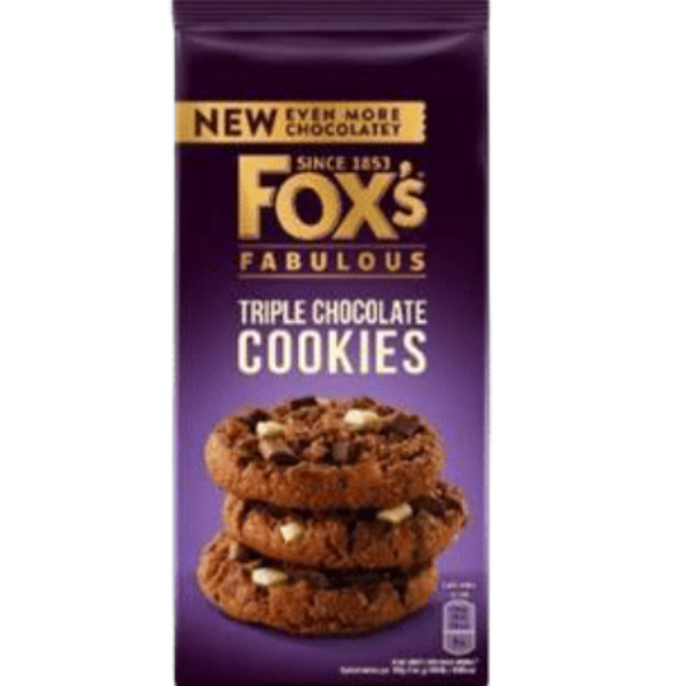 Fox's  Fabulous Cookies - Triple Chocolate