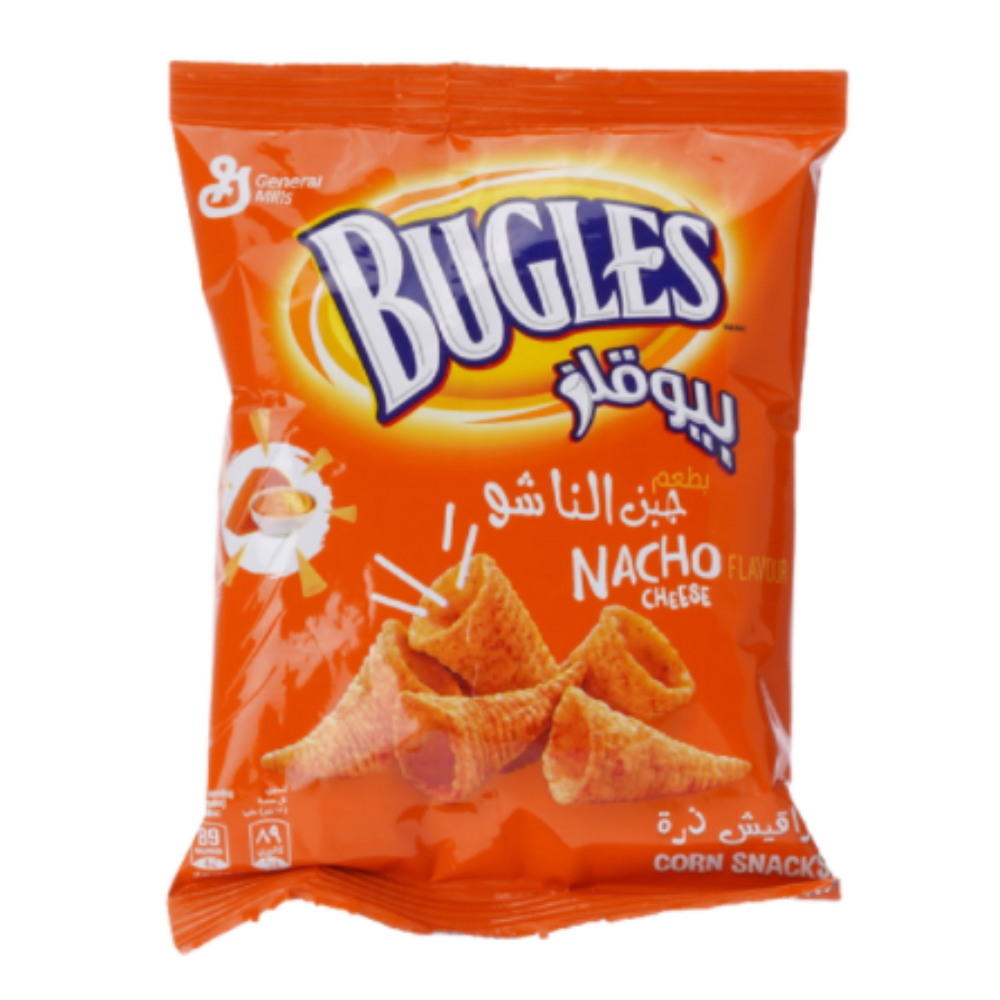 General Mills Bugles Crispy Corn Snacks-Nacho Cheese Big Bag