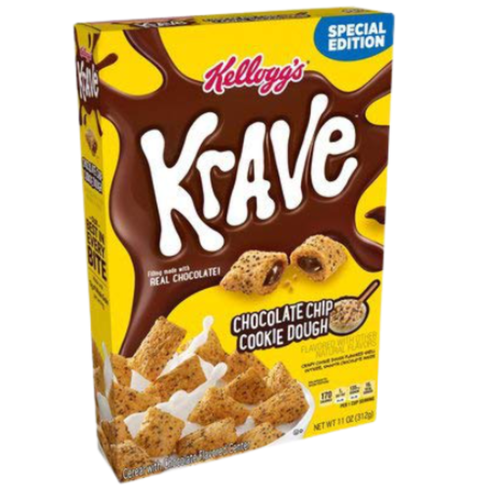 Kellogg's  Krave  Chocolate Chip Cookie Dough Cereal