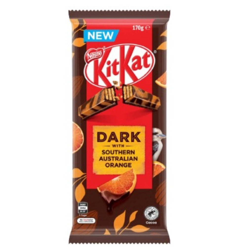 Kit Kat Dark With Southern Australian Orange Chocolate Block 170g