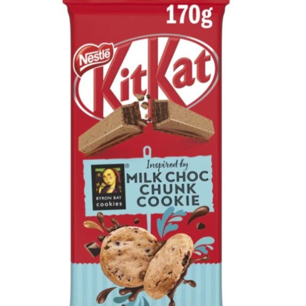 Kit Kat Milk Choc Chunk Cookie Chocolate Block 170g