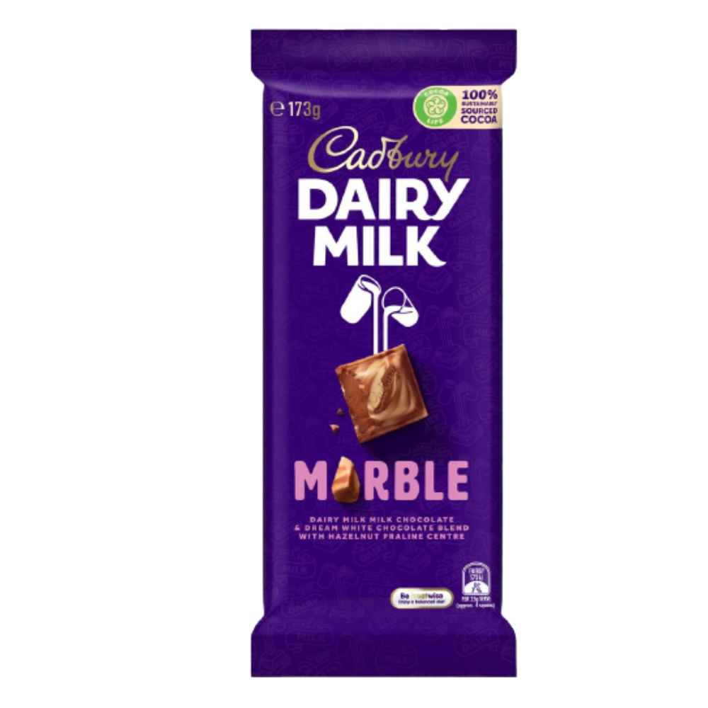 Cadbury Dairy Milk Australia Marble Chocolate Block