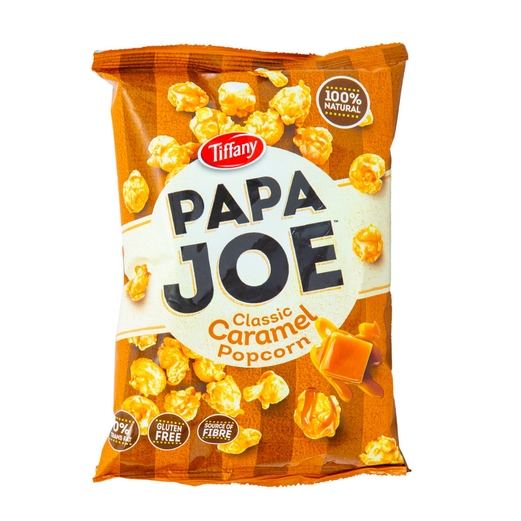 Tiffany Papa Joe Classic Caramel Popcorn (Mini Pack 50G)
