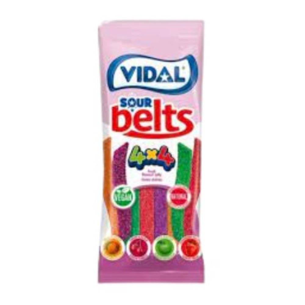 Vidal Candy -Sour Fruit Jelly Belts