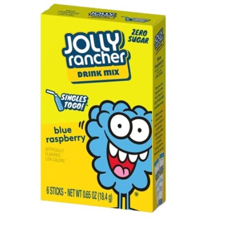 Jolly Rancher  Zero Sugar  Drink Mix Singles to Go- Blue Raspberry