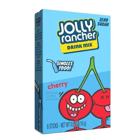 Jolly Rancher  Zero Sugar  Drink Mix Singles to Go- Cherry