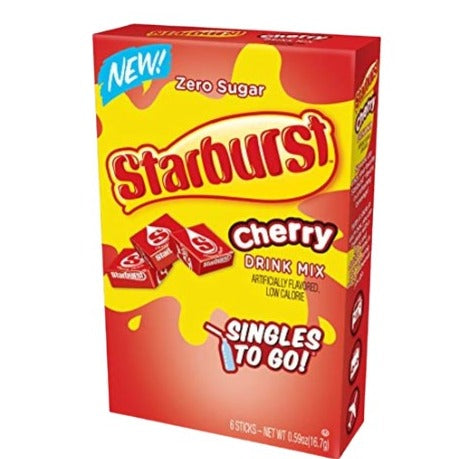 Starburst Zero Sugar Singles to Go  Drink Mix -Cherry