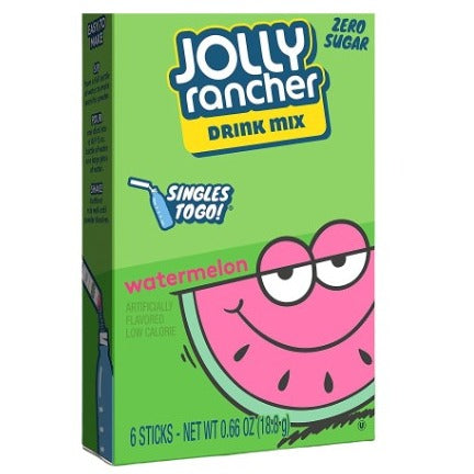 Jolly Rancher  Zero Sugar  Drink Mix Singles to Go- Watermelon